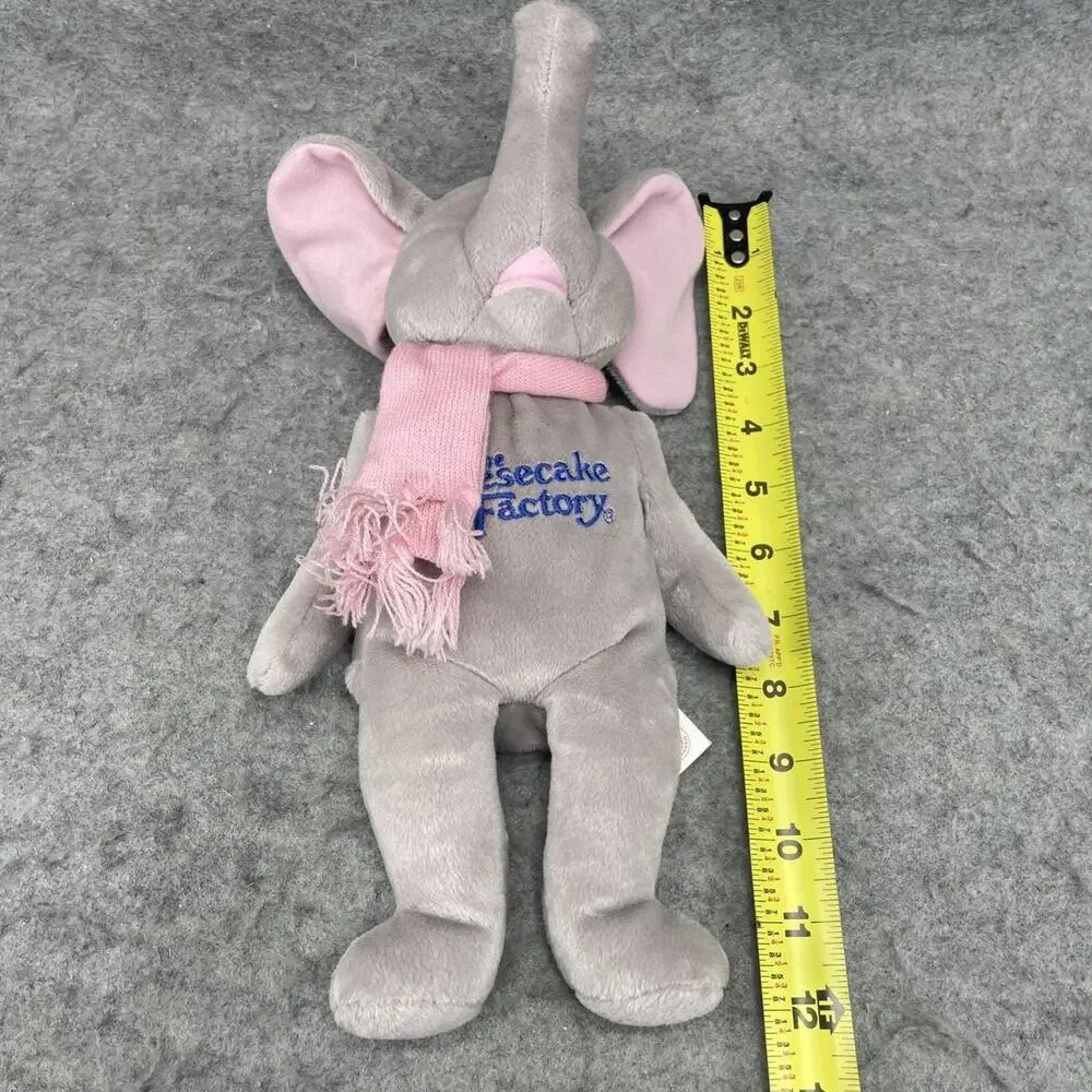 2 Cheesecake Factory Elephant Beanbag Plush 11